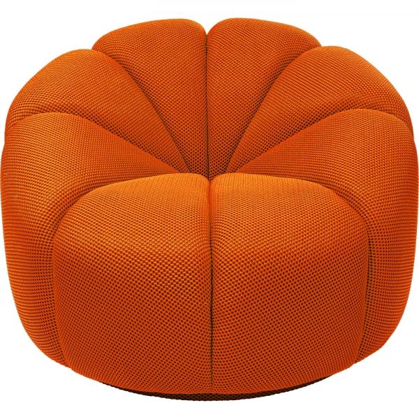 KARE Design Otočné křeslo Peppo Lounge - oranžové