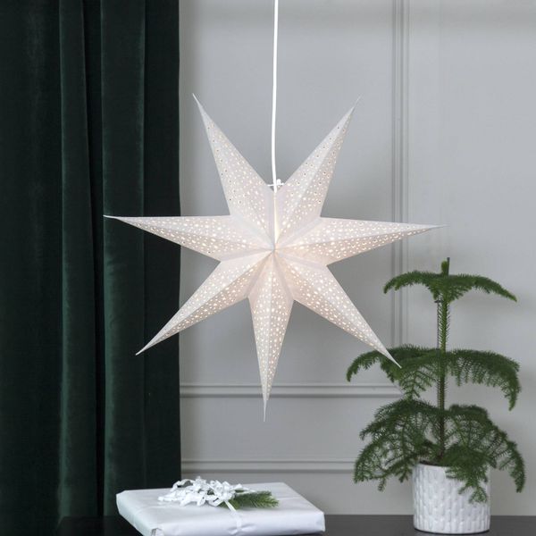 STAR TRADING Hviezda Blinka papier bez osvetlenia Ø 60 cm biela, papier