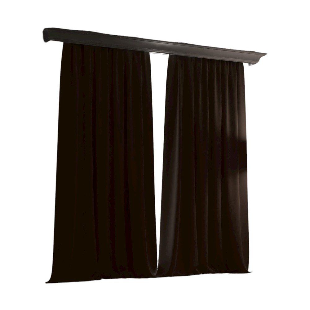 Hnedý polo-zatemňovací záves 260x150 cm - Mila Home