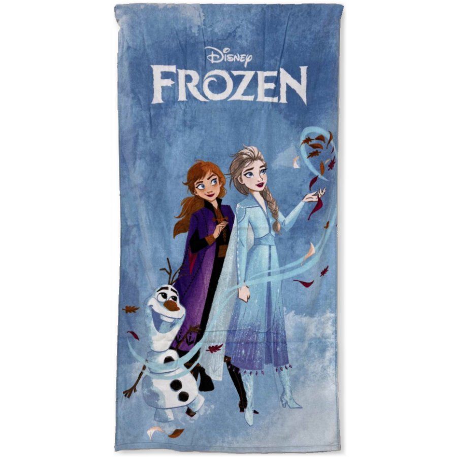 Himatsingka EU · Bavlnená plážová osuška Ľadové kráľovstvo - Frozen - licencia Disney - 100% bavlna, froté s gramážou 320 g/m² - 70 x 140 cm