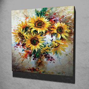 Obraz na plátne Sunflowers KC265 45x45 cm