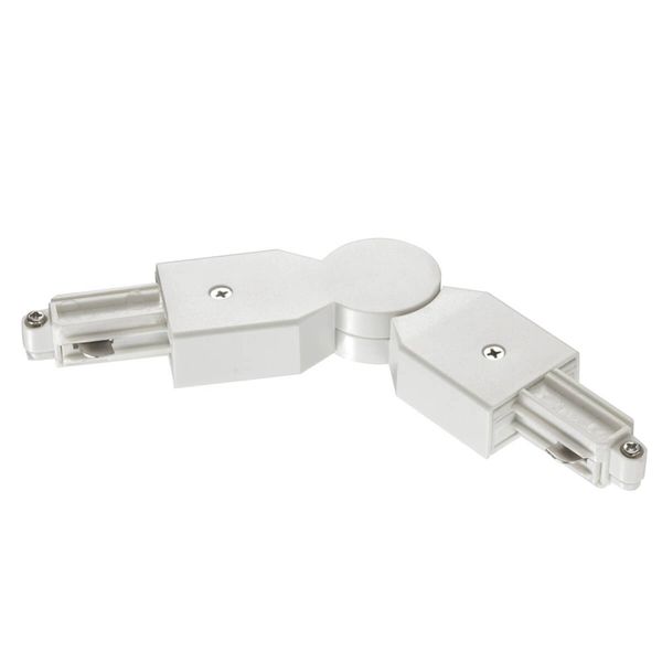 Nordlux Rohový konektor pre koľajnicový systém Link, biely, PVC, P: 12 cm, L: 3.5 cm, K: 1.8cm