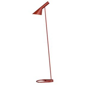 Louis Poulsen AJ - stojaca lampa, hrdzavočervená, Obývacia izba / jedáleň, oceľ, zinkový tlakový odliatok, E27, 20W, L: 17.8 cm, K: 130cm