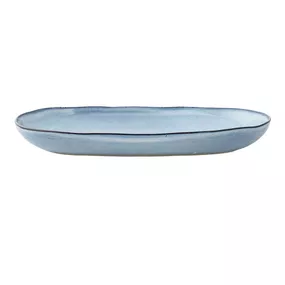 Bloomingville Oválny servírovací tanier Sandrine Blue 34 cm