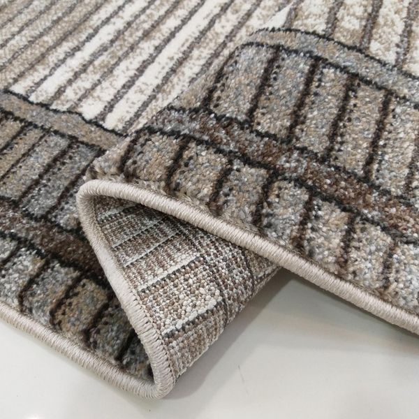 DomTextilu Moderný béžový koberec s prúžkami 38616-181666