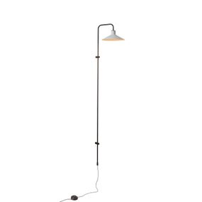 Bover Platet A05 nástenné LED stmievač svetlosivá, Obývacia izba / jedáleň, hliník, mosadz, železo, 4.2W, L: 20 cm, K: 142cm