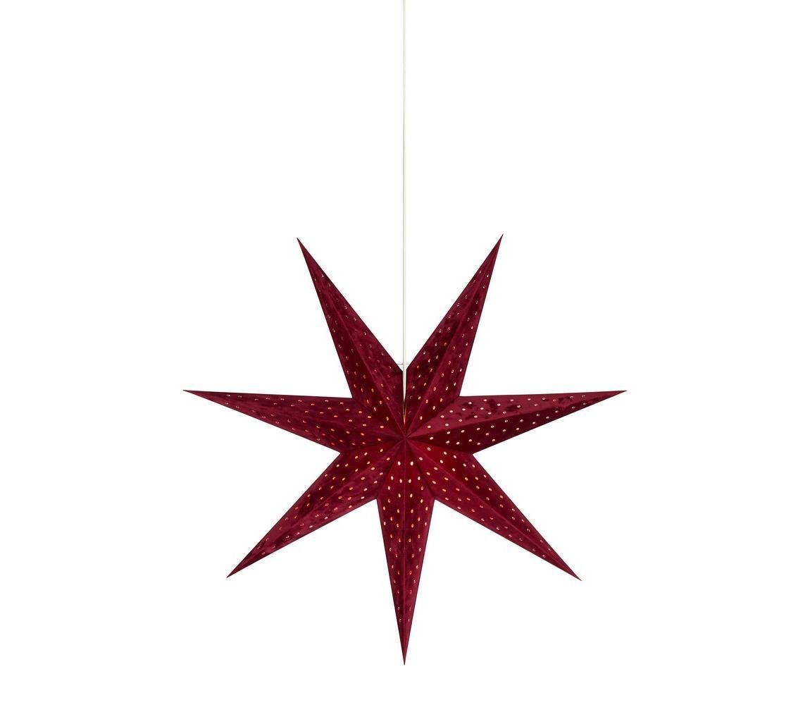 Markslöjd 705486 - Vianočná dekorácia VELOURS 1xE14/6W/230V 75 cm červená