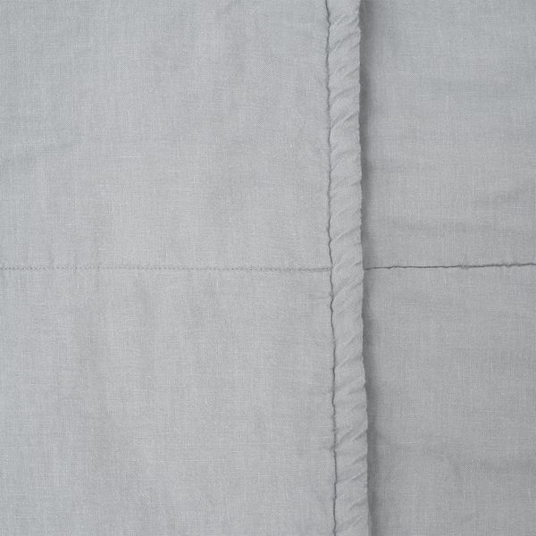 Detská sivá ľanová deka Linen Tales Naturel, 100 x 140 cm