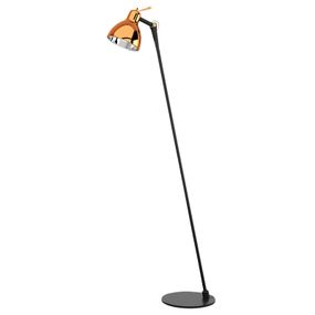 Rotaliana Luxy F0 Glam stojacia lampa čierna/meď, Obývacia izba / jedáleň, hliník, sklo, E14, 7W, K: 110cm