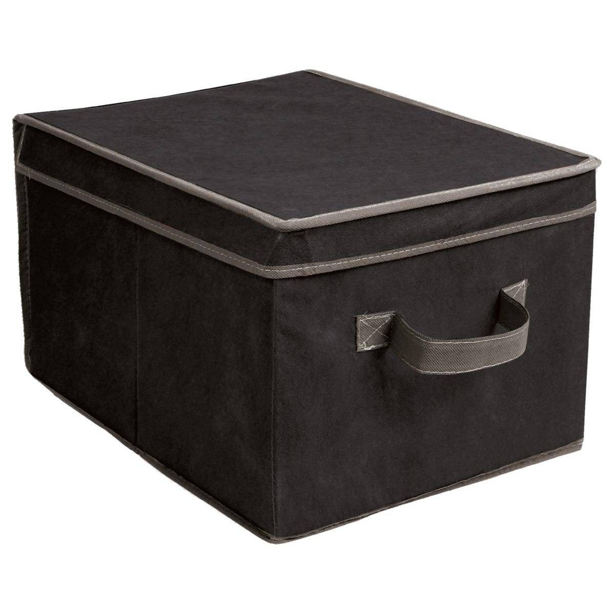 Úložný textilný box Roul 40x30 cm čierny