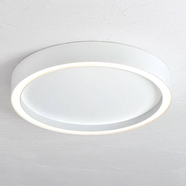 BOPP Bopp Aura stropné LED svietidlo Ø 30cm biele/biele, Obývacia izba / jedáleň, hliník, 15W, K: 4cm