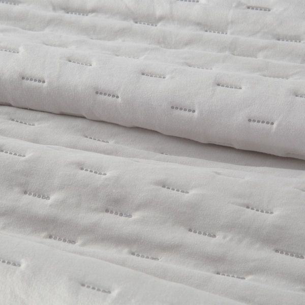 DomTextilu Kvalitný biely jednofarebný prehoz na manželskú posteľ Šírka: 170 cm | Dĺžka: 210 cm 40502-185449