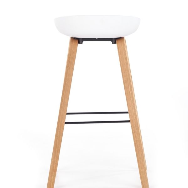 Barová stolička Ivy10 biela / sivá