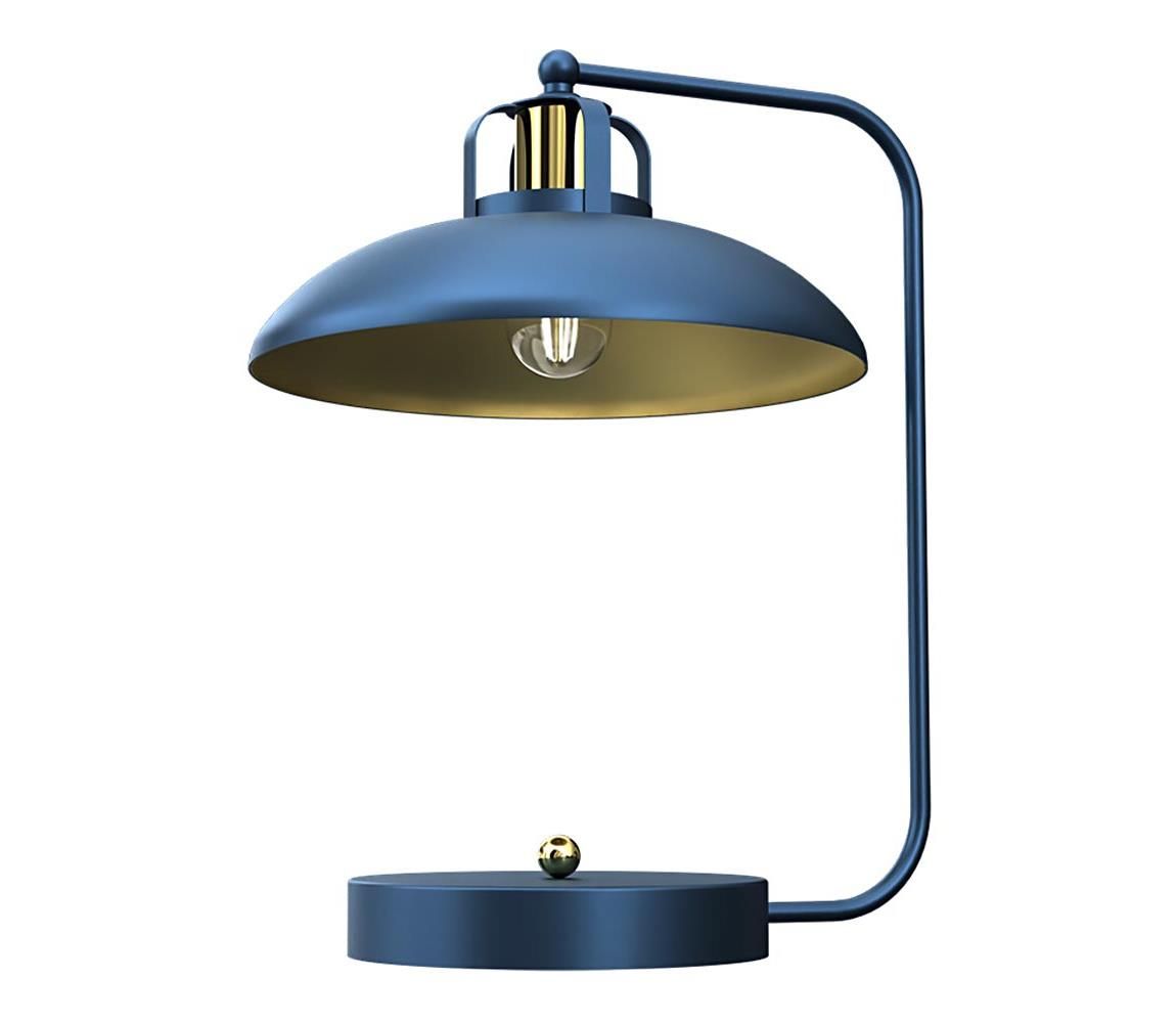 Stolná lampa FELIX 1xE27/60W/230V modrá