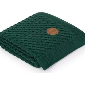 CEBA Deka pletená v darčekovom balení 90x90 Vlny Emerald W-812-110-155
