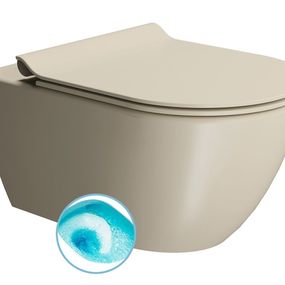 Pura 881508 WC závesné 55x36 cm, Swirlflush, creta mat