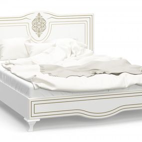VerDesign, MISTER manželská posteľ 160 x 200 cm, biela LTD,MDF