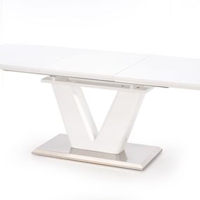 Halmar MISTRAL stôl biely lesk