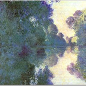 Morning on the Seine near Giverny Obraz Claude Monet - zs17766
