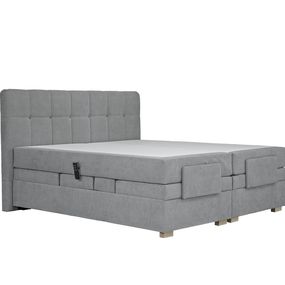 Manželská posteľ Boxspring 180 cm Blanár Samara (sivá) *2 anatomické vankúše ZADARMO