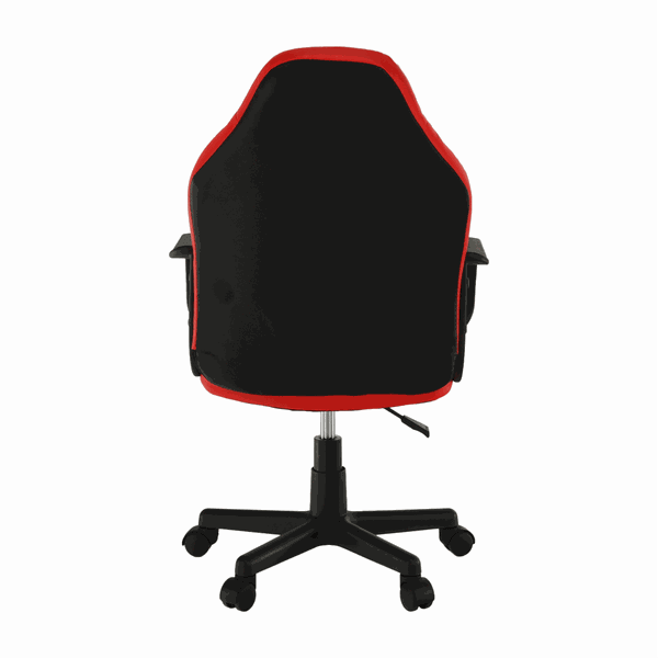 Kancelárske kreslo, čierna/červená/béžová, MALIK NEW