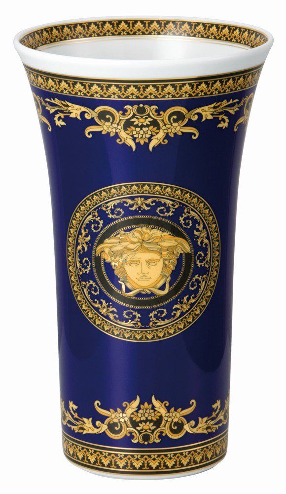 Rosenthal Versace Medusa Blue váza, 26 cm 14091-409620-26026