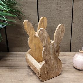 Drevená prepravka s králikom Rabbit wood - 16*12*25 cm