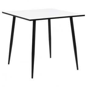Jedálenský stôl Wyatt 80x80x75 cm (biela, čierna)