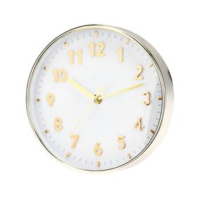 SEGNALE Nástěnné hodiny ručičkové 20 cm zlatá KO-837000740zlat