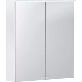 Geberit Option - Zrkadlová skrinka s osvetlením, 600x675x180 mm, biela 500.273.00.1