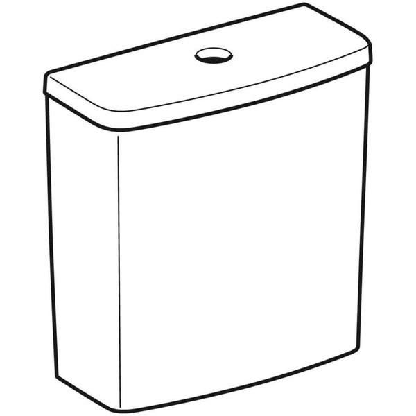 Geberit Selnova - Splachovacia nádržka na WC misu, spodný prívod vody, biela 500.266.01.1