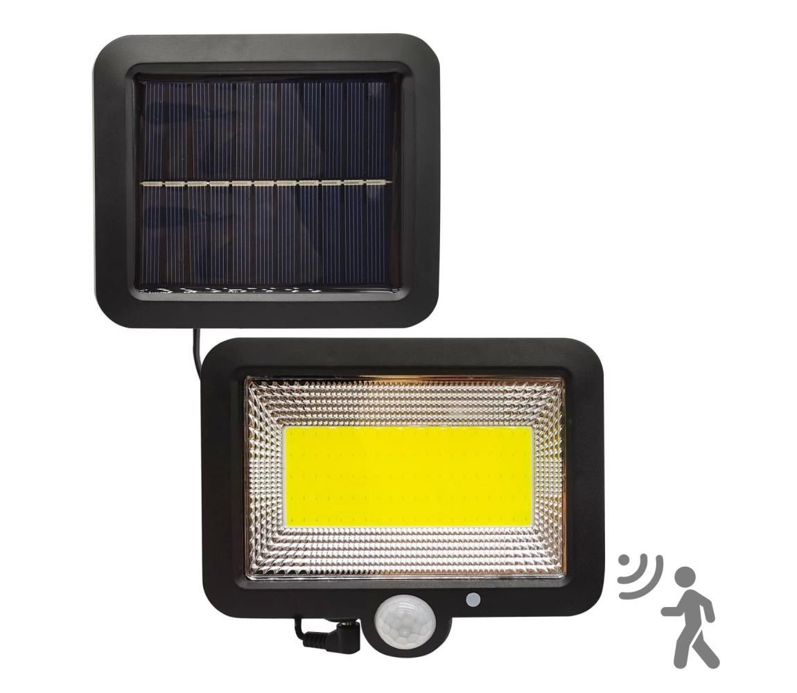 LED Solárny reflektor so senzorom DUO LED/1W/3,7V IP44