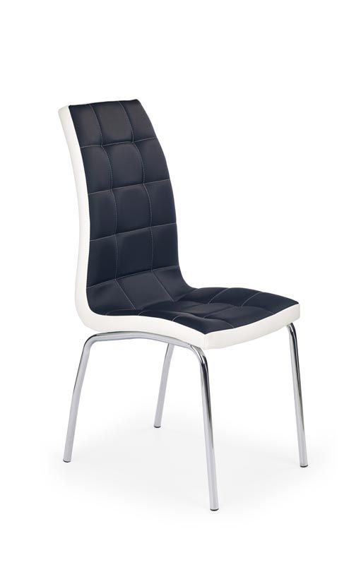 Halmar K186 jedálenská stolička čierna/biela