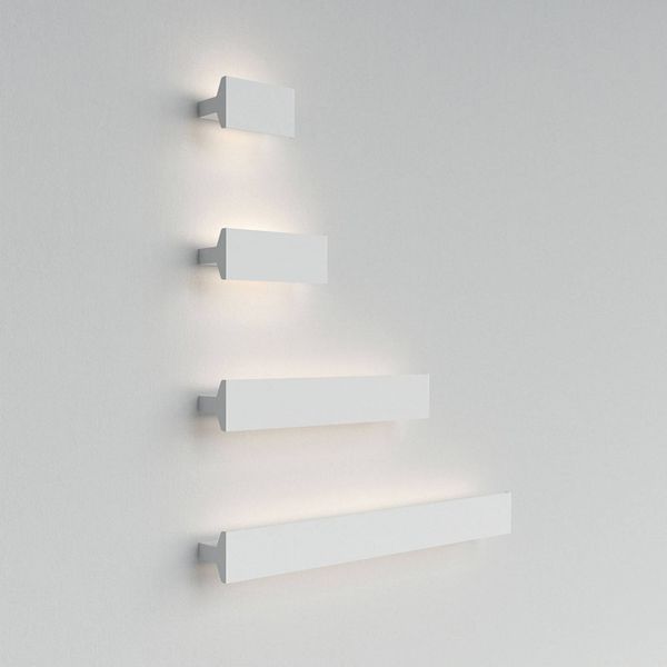 Rotaliana Ipe W1 nástenné LED biela 2 700K stmieva, Obývacia izba / jedáleň, hliník, polykarbonát, 16W, L: 18 cm, K: 9.5cm