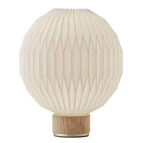 LE KLINT 375 stolná lampa papierové tienidlo 25 cm, Obývacia izba / jedáleň, papier, mosadz, drevo, E27, 40W, K: 25cm