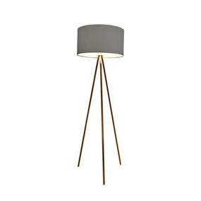 Stojací lampa AZzardo Finn copper grey AZ3011 E27 1x60W IP20 45cm šedo-měděná