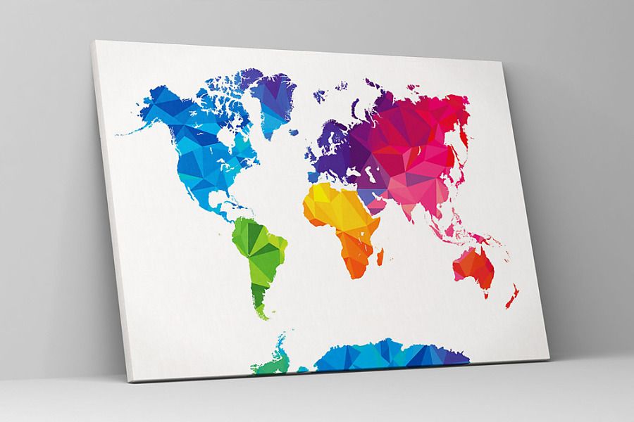 Obraz Color map of the world zs1033