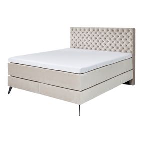 Béžová boxspring posteľ 200x200 cm La Maison - Meise Möbel