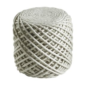 Obsession koberce Sedací vak ROYAL Pouf POR 888 Ivory - Průměr 40-45 cm cm