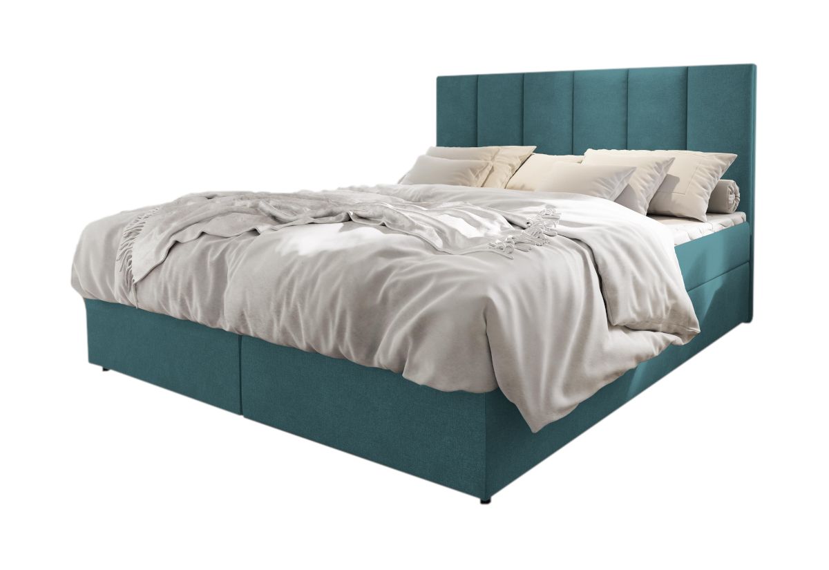 Expedo Čalúnená posteľ boxspring KARDI, 140x200, cosmic 190 + topper