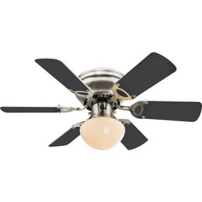 Globo 0307W stropné svietidlo s ventilátorom Ugo 1x60W | E27 - s ťahovým vypínačom