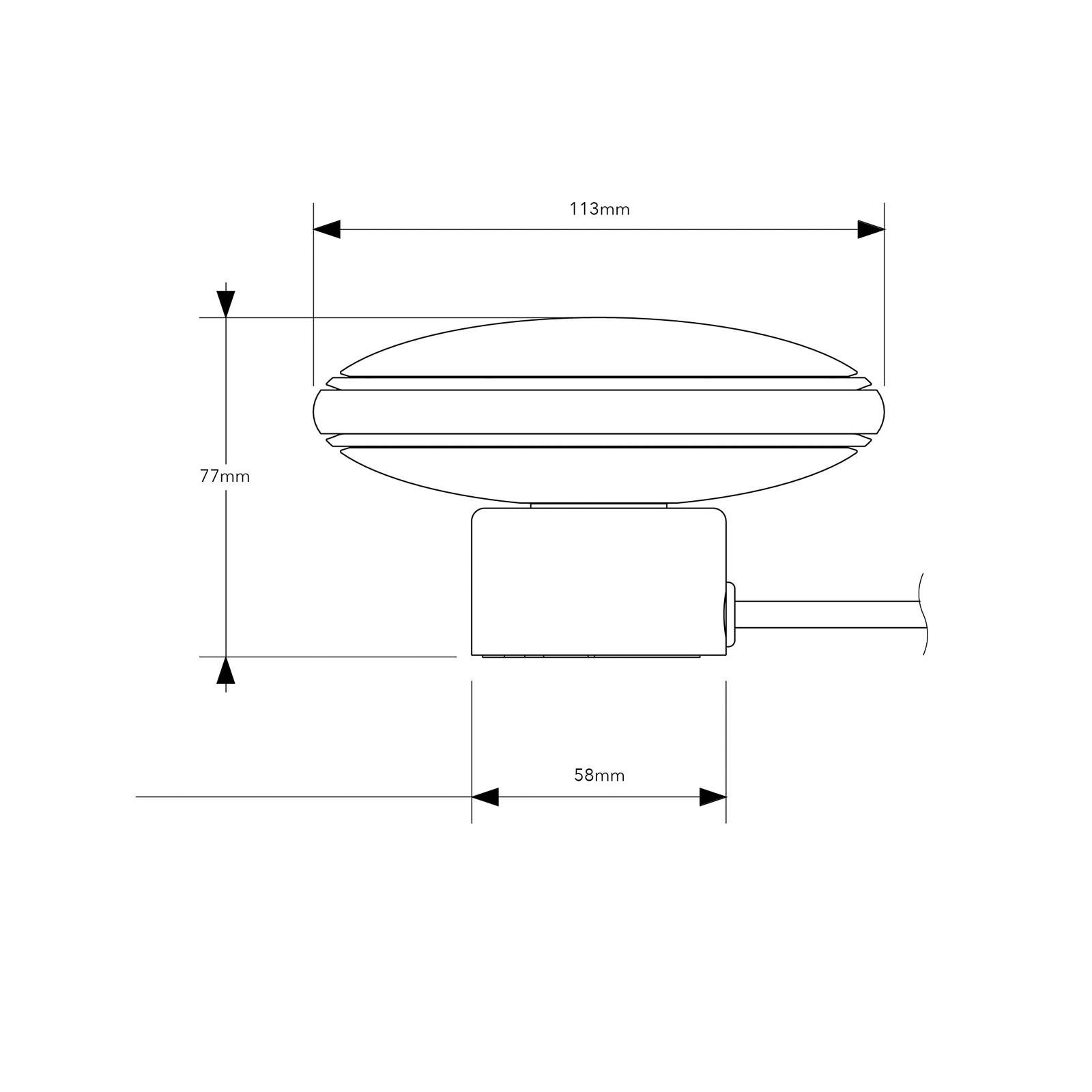 Shade Lights ØS1 Mini kruhy mosadz podstavec biely Node, Obývacia izba / jedáleň, polykarbonát, textil, 9W, K: 7.7cm