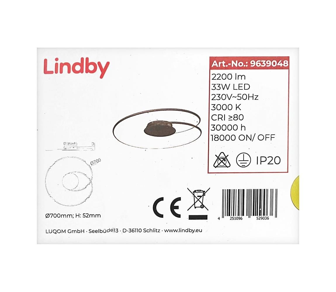 Lindby - LED Stropné svietidlo JOLINE LED/33W/230V