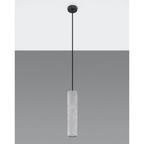 Betónové stropné svietidlo Luvo 1 sivé