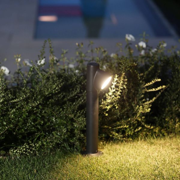 Martinelli Luce Bruco chodníkové svetlo 1-pl. 65cm, hliník, polykarbonát, 8W, K: 65cm