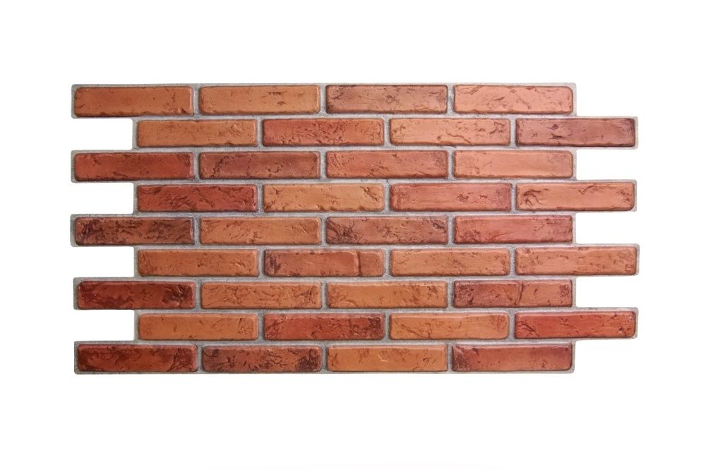 PVC 3D obkladový panel 97 x 50 cm - Natural Brick červená tehla