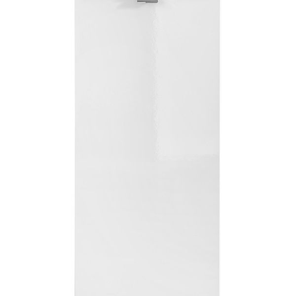 Kúpeľňová skrinka s košom na bielizeň Capri 811 1D biely lesk/dub kraft zlatý