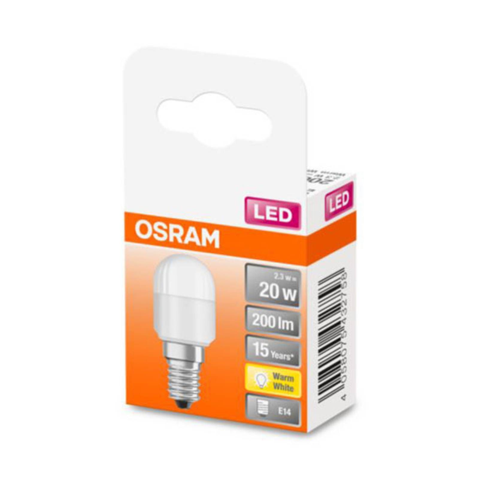 OSRAM LED žiarovka Special T26 E14 2, 3W 827 matná, E14, 2.3W, Energialuokka: F, P: 5.8 cm