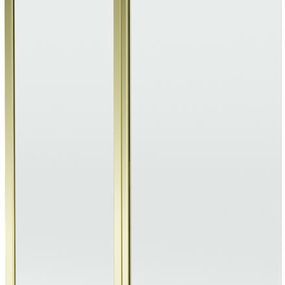 MEXEN - Flip vaňová zástena 1-krídlo 100x150 cm, transparent, zlato 894-100-101-50-00