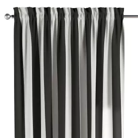Dekoria Záves s navliekacou riasiacou páskou, bielo-čierne pásy, 130 × 260 cm, Comics, 137-53